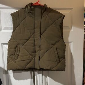 Free people movement Olive Green Quilted Vest